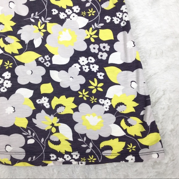 Boden Grey Yellow White Floral Print Tunic - Picture 5 of 8